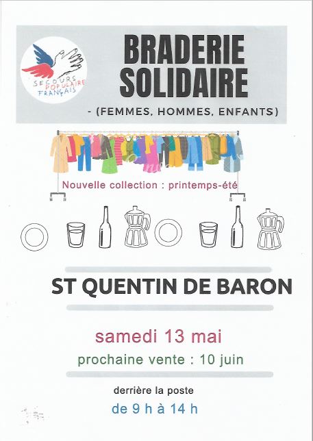 BRADERIE SOLIDAIRE MAI